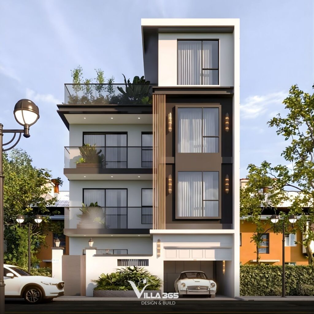 Mẫu biệt thự 4 tầng 03