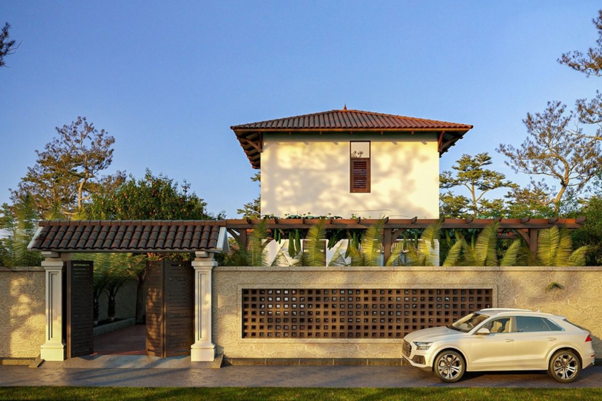 99+ Mẫu biệt thự 2 tầng mái nhật đẹp sang trọng kèm bản vẽ & báo giá 13 Vật liệu tự nhiên giúp nhà biệt thự 2 tầng mái Nhật gần gũi hơn (Ảnh: Sưu tầm)