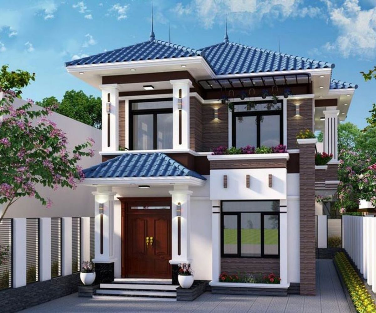 99+ Mẫu biệt thự 2 tầng mái nhật đẹp sang trọng kèm bản vẽ & báo giá 42 Biệt thự mini tối ưu chi phí xây dựng (Ảnh: Sưu tầm)