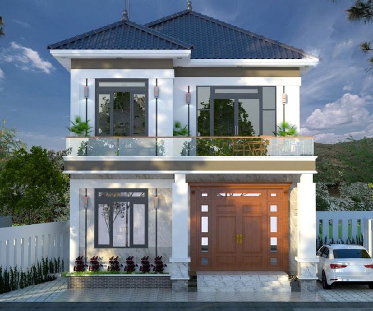 99+ Mẫu biệt thự 2 tầng mái nhật đẹp sang trọng kèm bản vẽ & báo giá 44 Biệt thự 2 tầng mái Nhật 3 phòng ngủ phù hợp gia đình nhỏ (Ảnh: Sưu tầm)