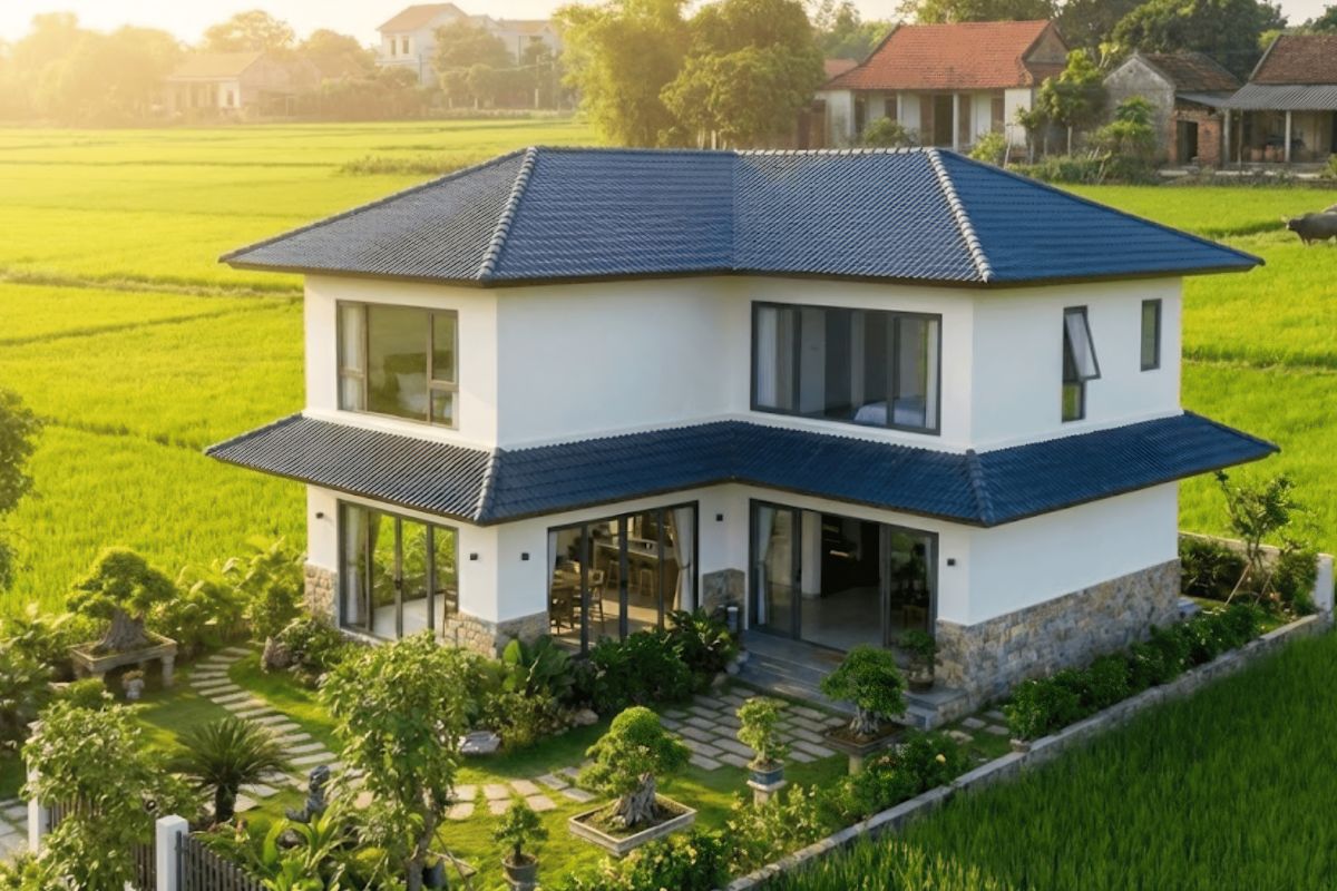 99+ Mẫu biệt thự 2 tầng mái nhật đẹp sang trọng kèm bản vẽ & báo giá 55 Chi phí xây biệt thự 2 tầng mái Nhật phụ thuộc vật liệu và diện tích (Ảnh: Sưu tầm)