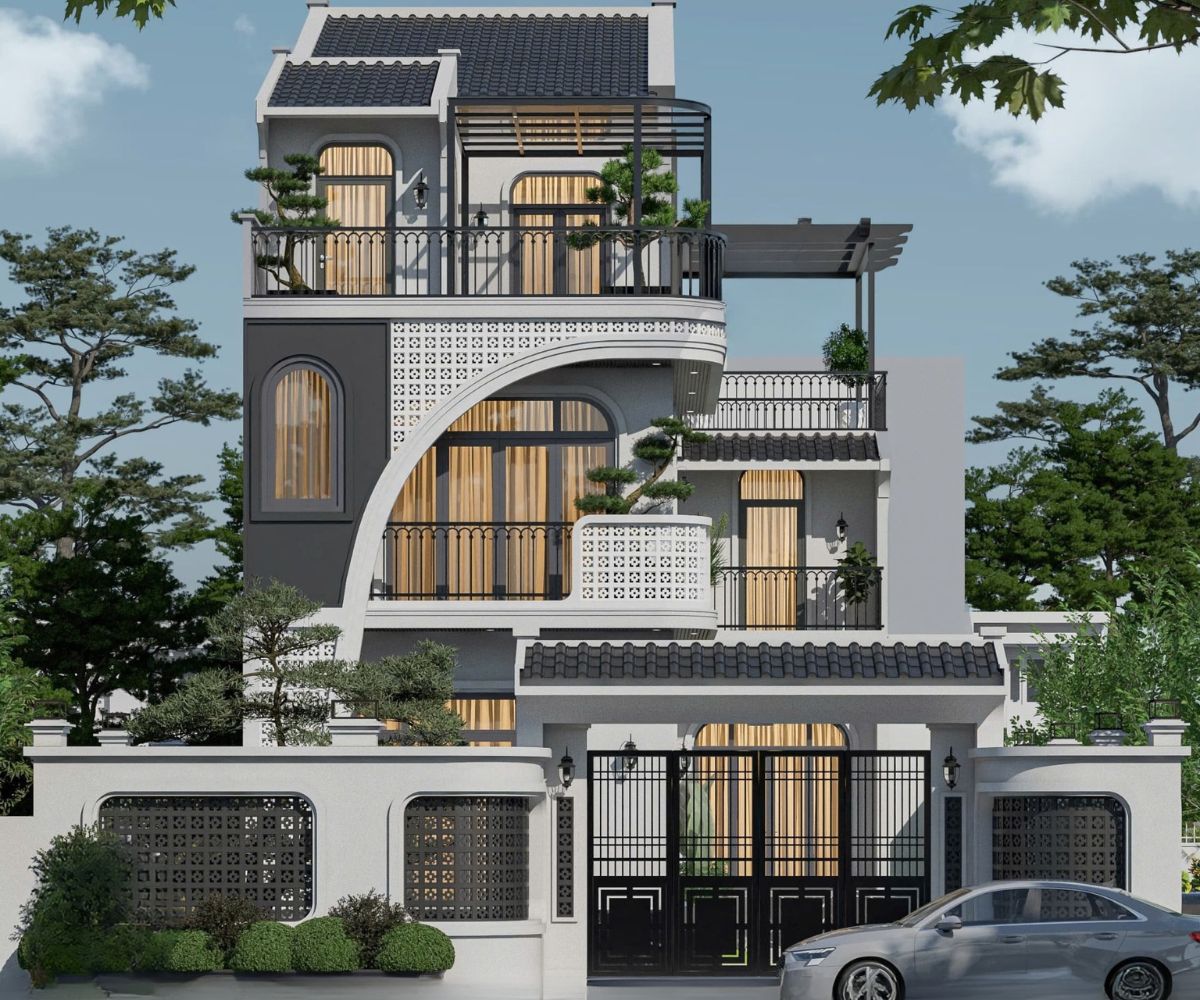 Mẫu biệt thự 3 tầng Indochine đẹp đẳng cấp nhất 2026 kèm bản vẽ 16 Vật liệu tự nhiên làm nổi bật biệt thự Đông Dương (Ảnh: Sưu tầm)