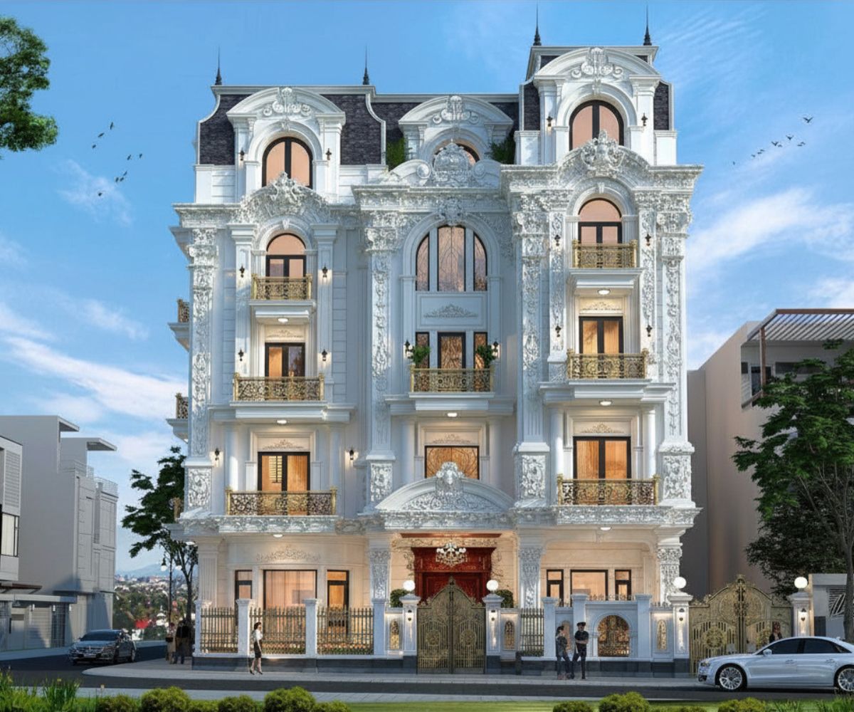30+ Mẫu biệt thự 4 tầng cổ điển đẳng cấp kèm chi phí xây dựng thực tế 2026 10 Khả năng cách nhiệt tốt giúp công trình thích nghi hiệu quả với khí hậu Việt Nam (Ảnh: Sưu tầm)