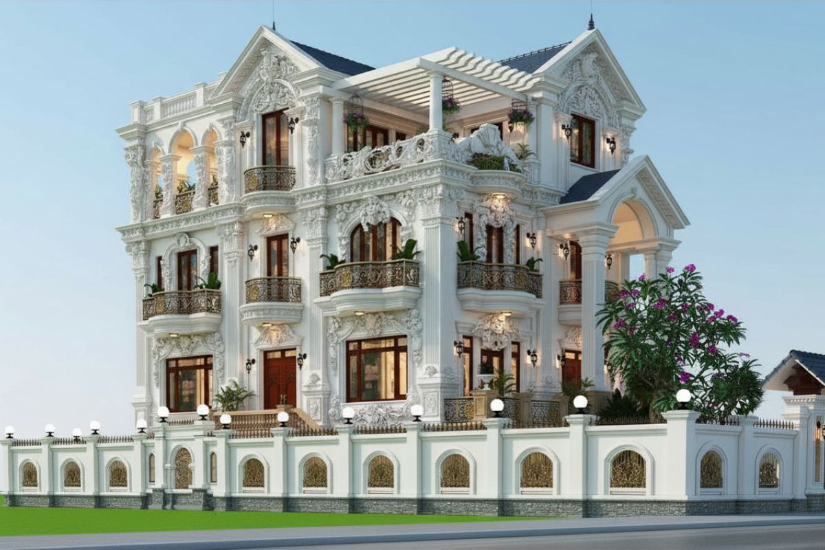 30+ Mẫu biệt thự 4 tầng cổ điển đẳng cấp kèm chi phí xây dựng thực tế 2026 28 Kiến trúc sư quyết định chất lượng thiết kế biệt thự cổ điển 4 tầng (Ảnh: Sưu tầm)