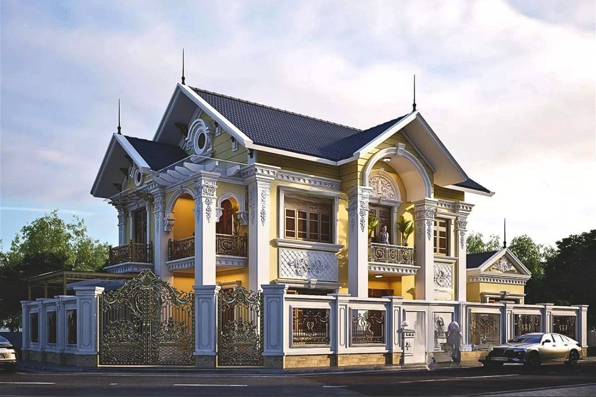 Biệt thự cổ điển mái Thái 2 tầng mang đến sự cân bằng hoàn hảo giữa thẩm mỹ, công năng và chi phí (Ảnh: Sưu tầm)