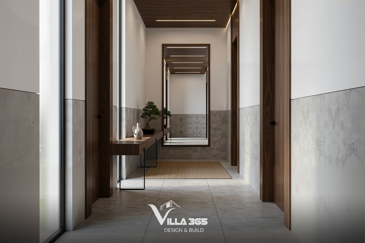 Nest Villa - Biệt thự “đóng ngoài – mở trong” dành cho gia chủ hướng nội 7 Ánh sáng tự nhiên được dẫn dắt có chủ đích qua hành lang và các khoảng mở chiến lược