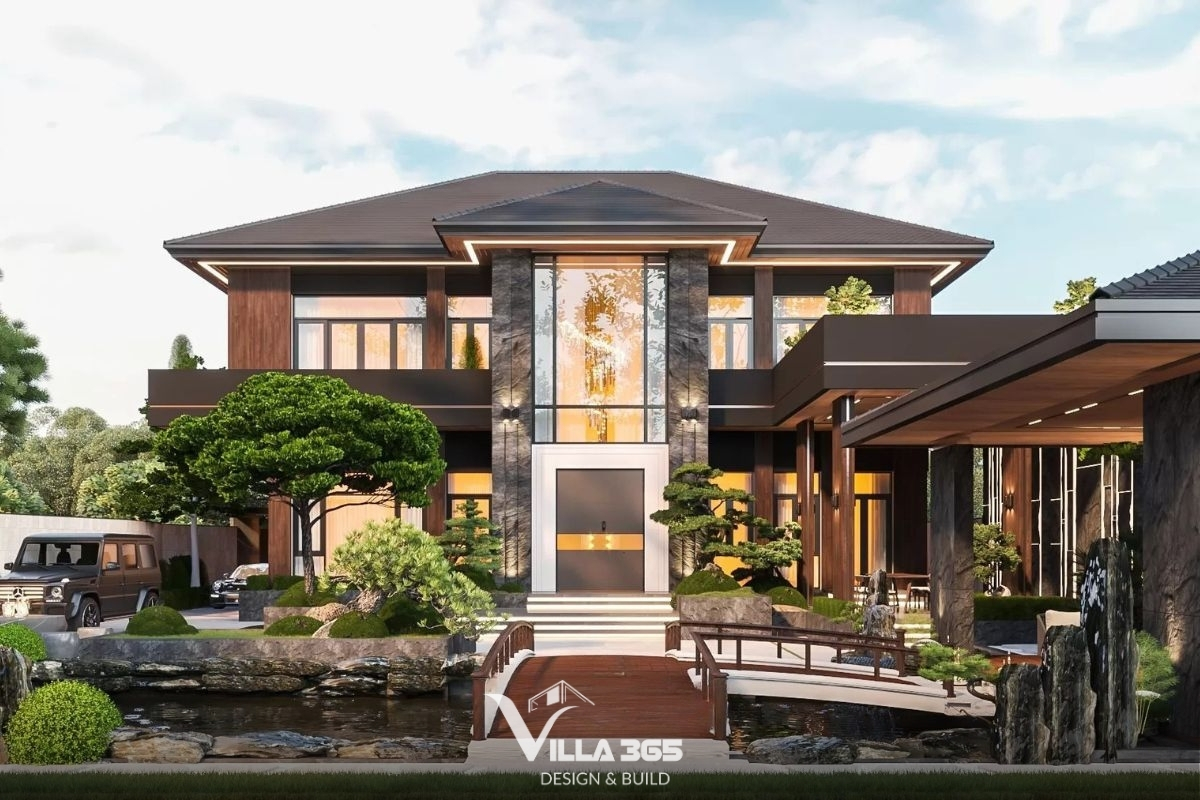 Mẫu biệt thự nhà vườn 2 tầng đẹp