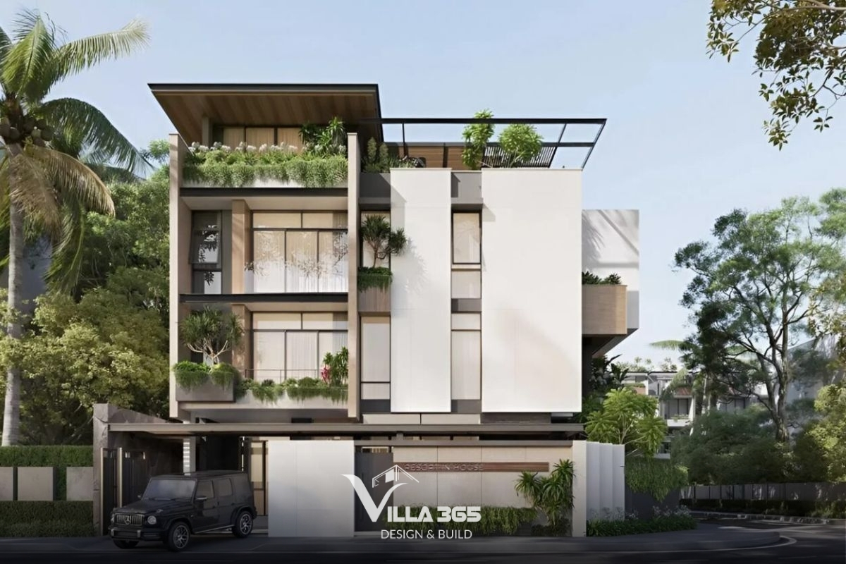Biệt thự 4 tầng hiện đại xanh hóa không gian sống, đưa thiên nhiên vào từng góc nhỏ trong nhà (Ảnh: Sưu tầm)