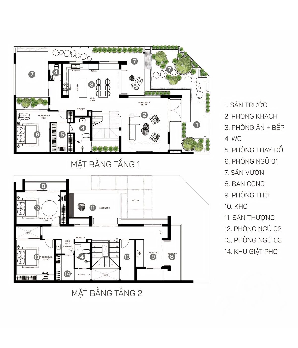 30+ Mẫu biệt thự Indochine đẹp nhất 2026 (kèm mặt bằng & chi phí thực tế) 30 Mẫu biệt thự Indochine 2 tầng bố trí công năng khoa học và tiện nghi (Ảnh: Sưu tầm)