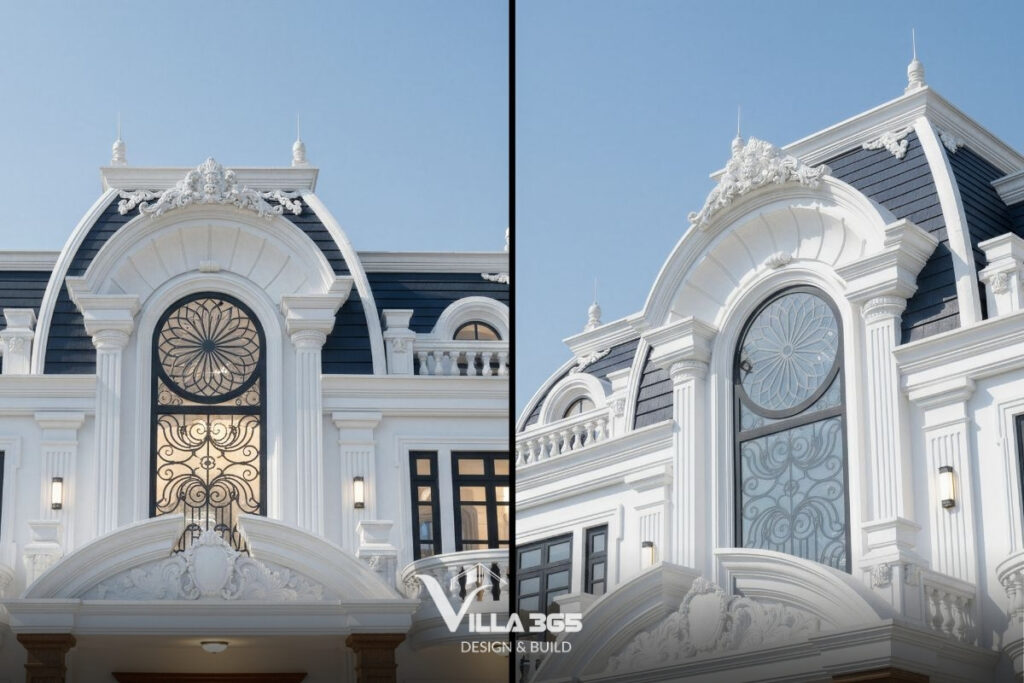 So sánh biệt thự tân cổ điển và cổ điển