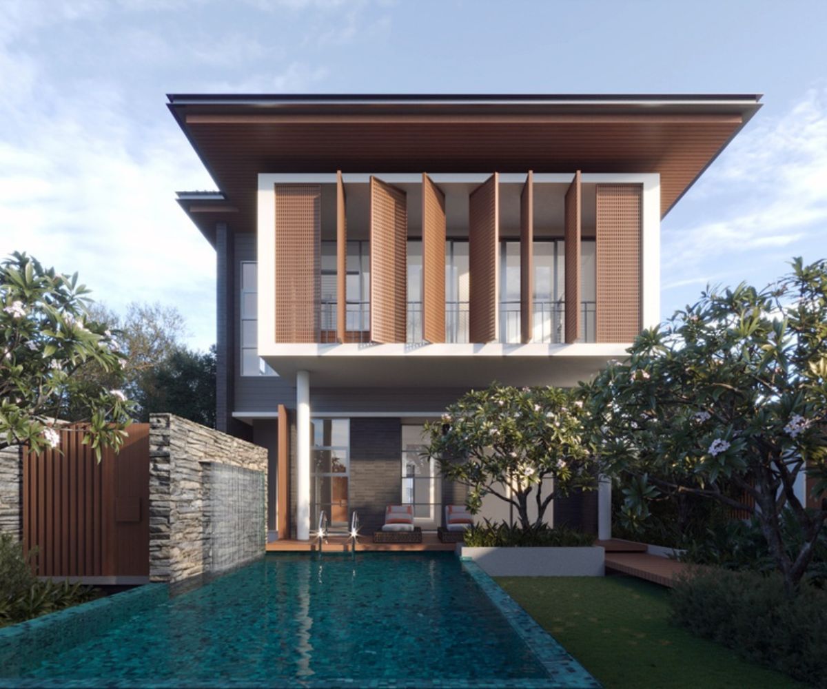 Không gian sống xanh với nhà 2 tầng 10x20m có sân vườn – nơi thiên nhiên hòa quyện kiến trúc (Ảnh: Sưu tầm)
