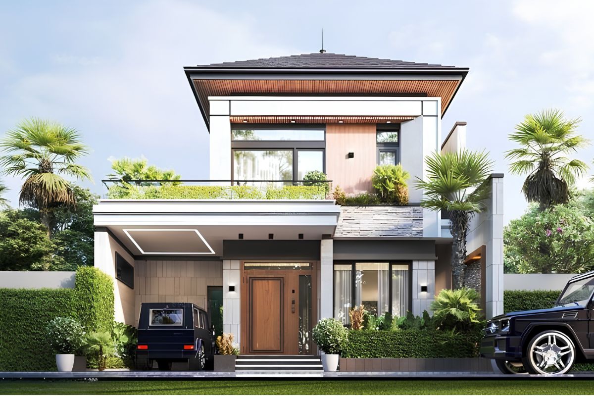 Từ hiện đại đến tân cổ điển, mẫu biệt thự 2 tầng 4 phòng ngủ dễ dàng cá nhân hóa theo gu thẩm mỹ và nhu cầu sử dụng (Ảnh: Sưu tầm)