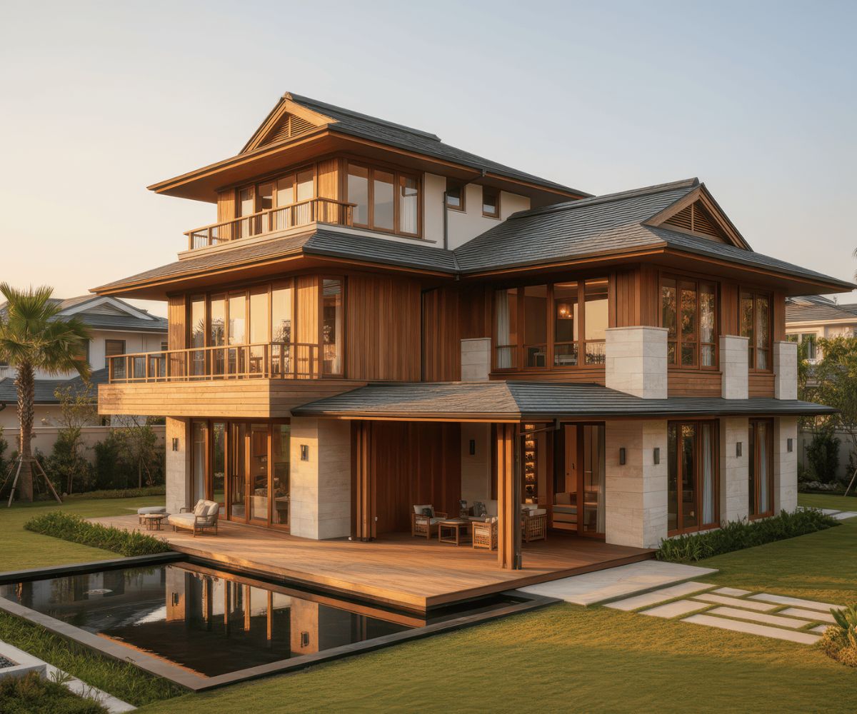 Mẫu thiết kế biệt thự 500m2 đẹp đẳng cấp & bản vẽ công năng chi tiết 2 Thiết kế biệt thự 500m2 sân vườn mang đến trải nghiệm sống riêng tư, thư giãn và gần gũi thiên nhiên (Ảnh: Sưu tầm)
