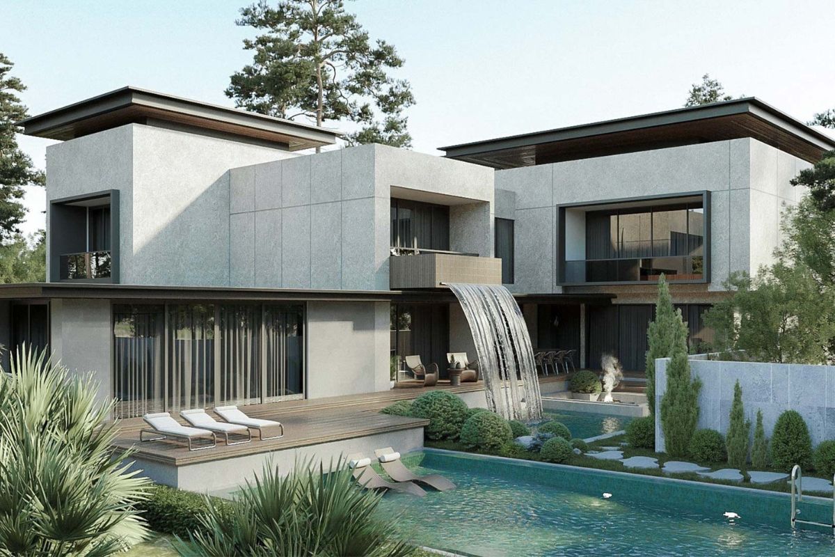 Mẫu thiết kế biệt thự 500m2 đẹp đẳng cấp & bản vẽ công năng chi tiết 12 Mẫu thiết kế biệt thự 500m2 có hồ bơi nâng tầm trải nghiệm sống chuẩn nghỉ dưỡng cao cấp (Ảnh: Sưu tầm)