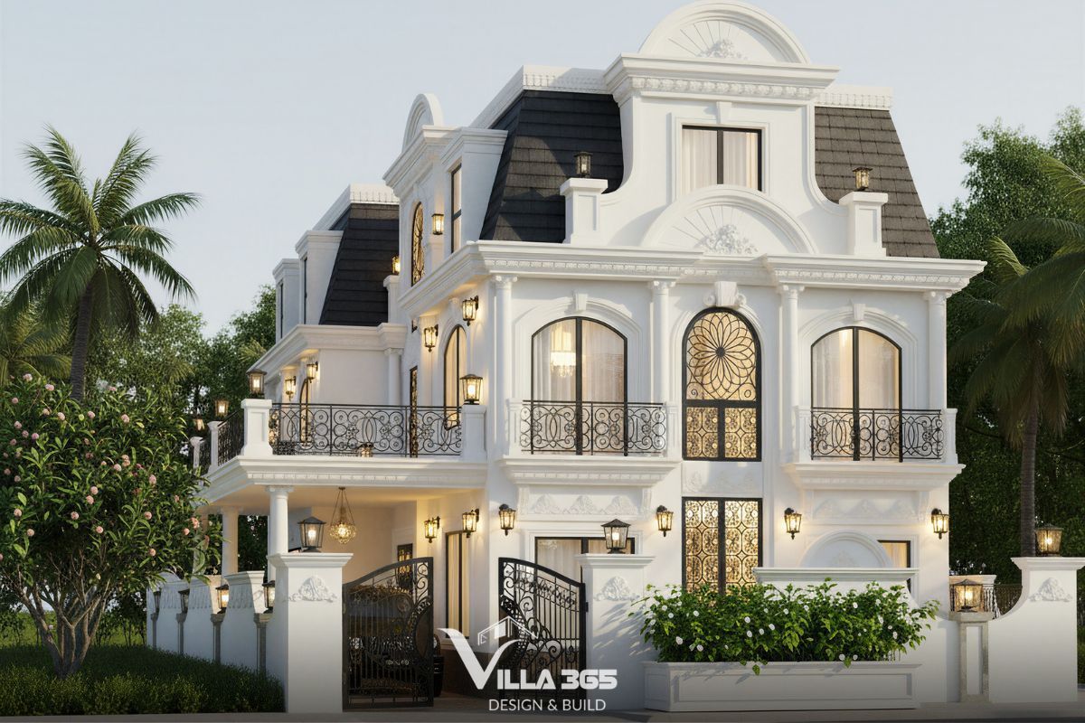 Biệt thự mái Mansard là biểu tượng của kiến trúc châu Âu sang trọng với vẻ đẹp bề thế và đẳng cấp vượt thời gian 