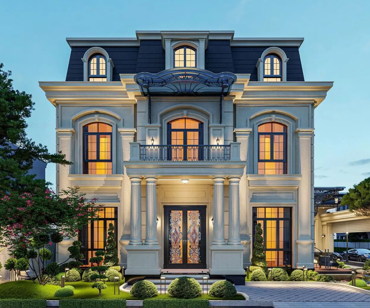 Đây là phong cách phù hợp với gia chủ yêu thích vẻ đẹp biệt thự cổ điển Pháp vượt thời gian (Ảnh: Sưu tầm)