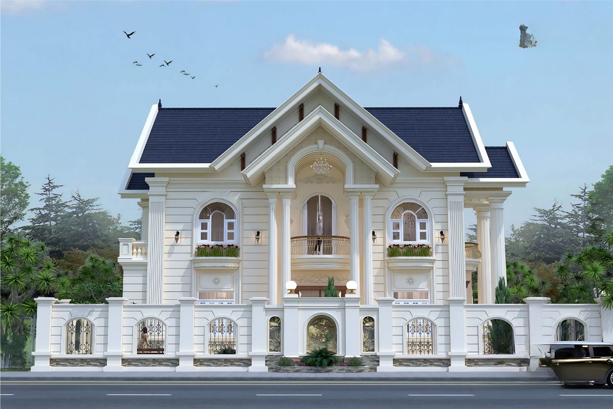 Biệt thự 2 tầng mái Thái phù hợp nhu cầu sinh hoạt hiện đại và tối ưu không gian riêng tư (Ảnh: Sưu tầm)