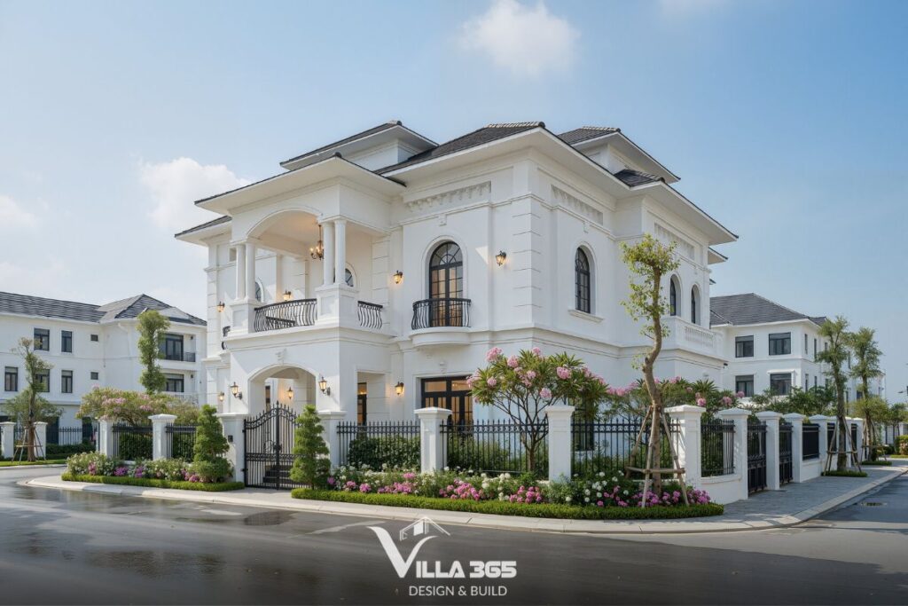 Mẫu biệt thự 2 tầng tân cổ điển