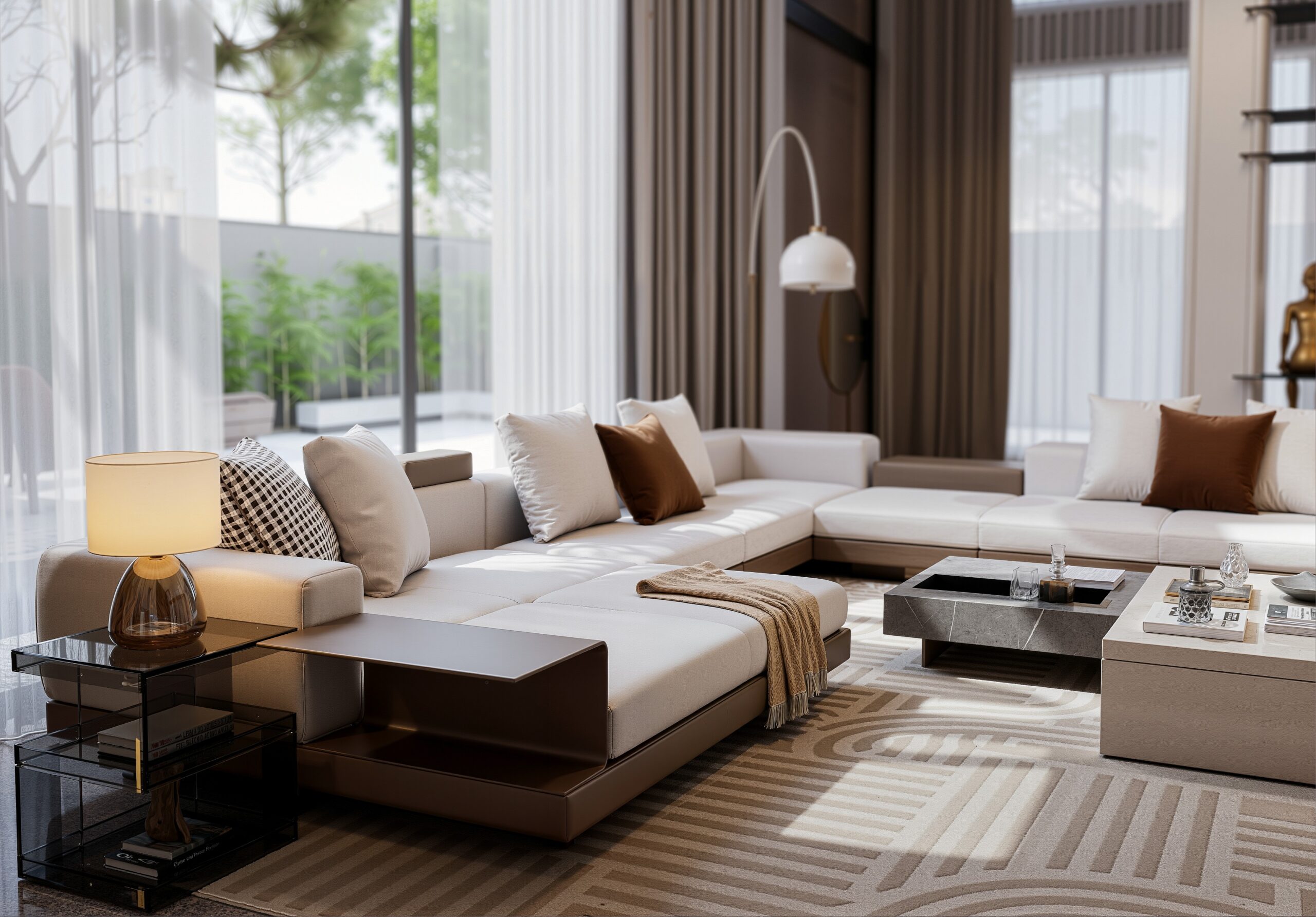 Thiết kế nội thất Breeze Villa – Tối ưu trải nghiệm sống cho gia chủ làm việc tại nhà 2 Bố cục mở liên thông giúp không gian mở rộng tầm nhìn và tăng cường kết nối với cảnh quan
