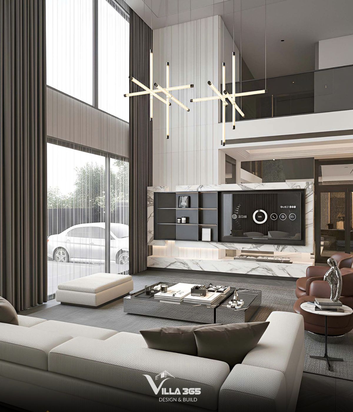 Thiết kế nội thất Horizon Villa – Không gian sống mở giao hòa cùng ánh sáng, nắng gió và thiên nhiên 3 Sự hòa quyện giữa các sắc độ trắng kem, xám đá, nâu gỗ và kim loại tạo nên tổng thể hài hòa, tĩnh tại nhưng không kém phần thời thượng