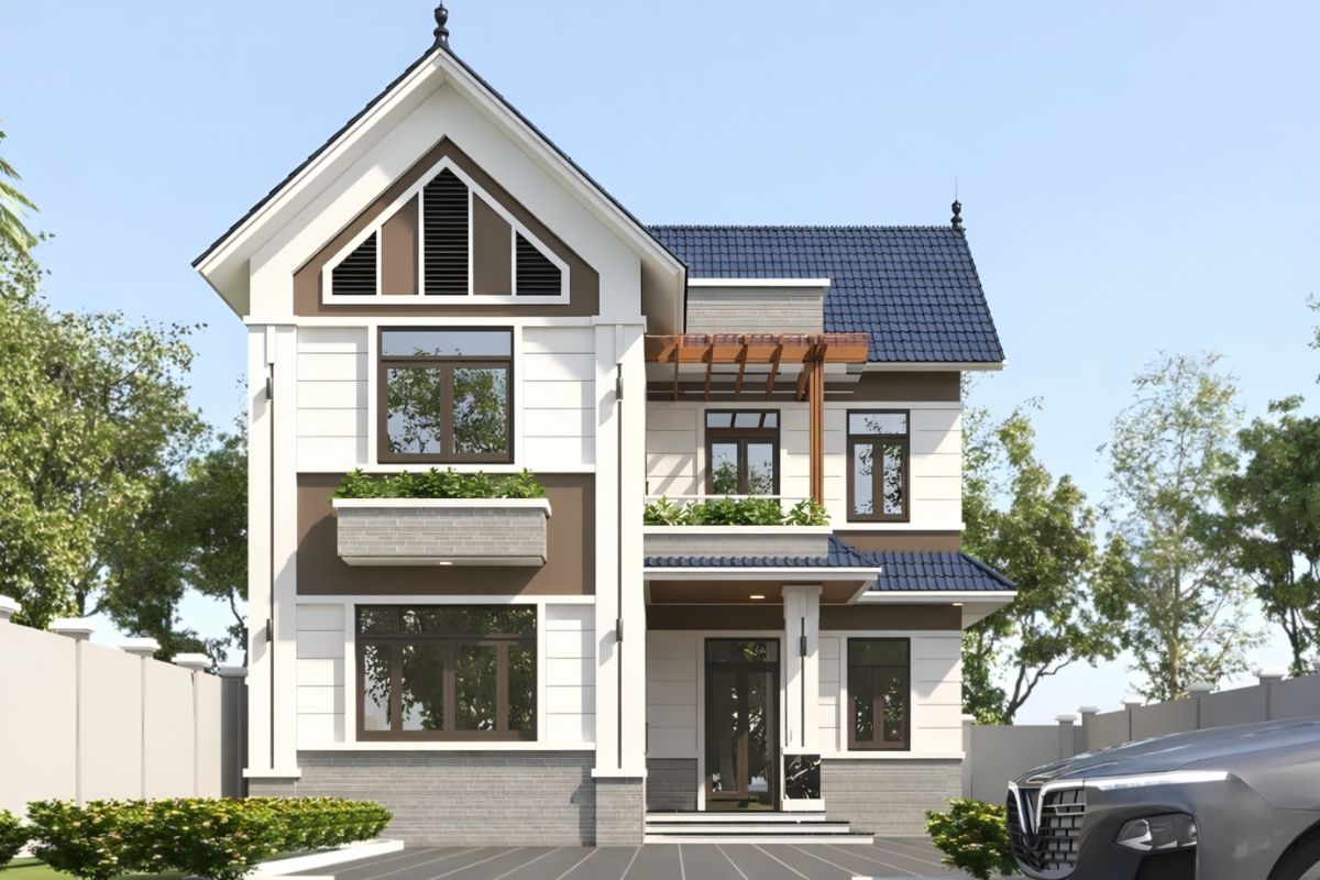 Mẫu biệt thự 250m2 đẹp đẳng cấp, tối ưu công năng & báo giá 2026 13 Giải pháp chống nóng hiệu quả với biệt thự 250m2 mái Thái (Ảnh: Sưu tầm)