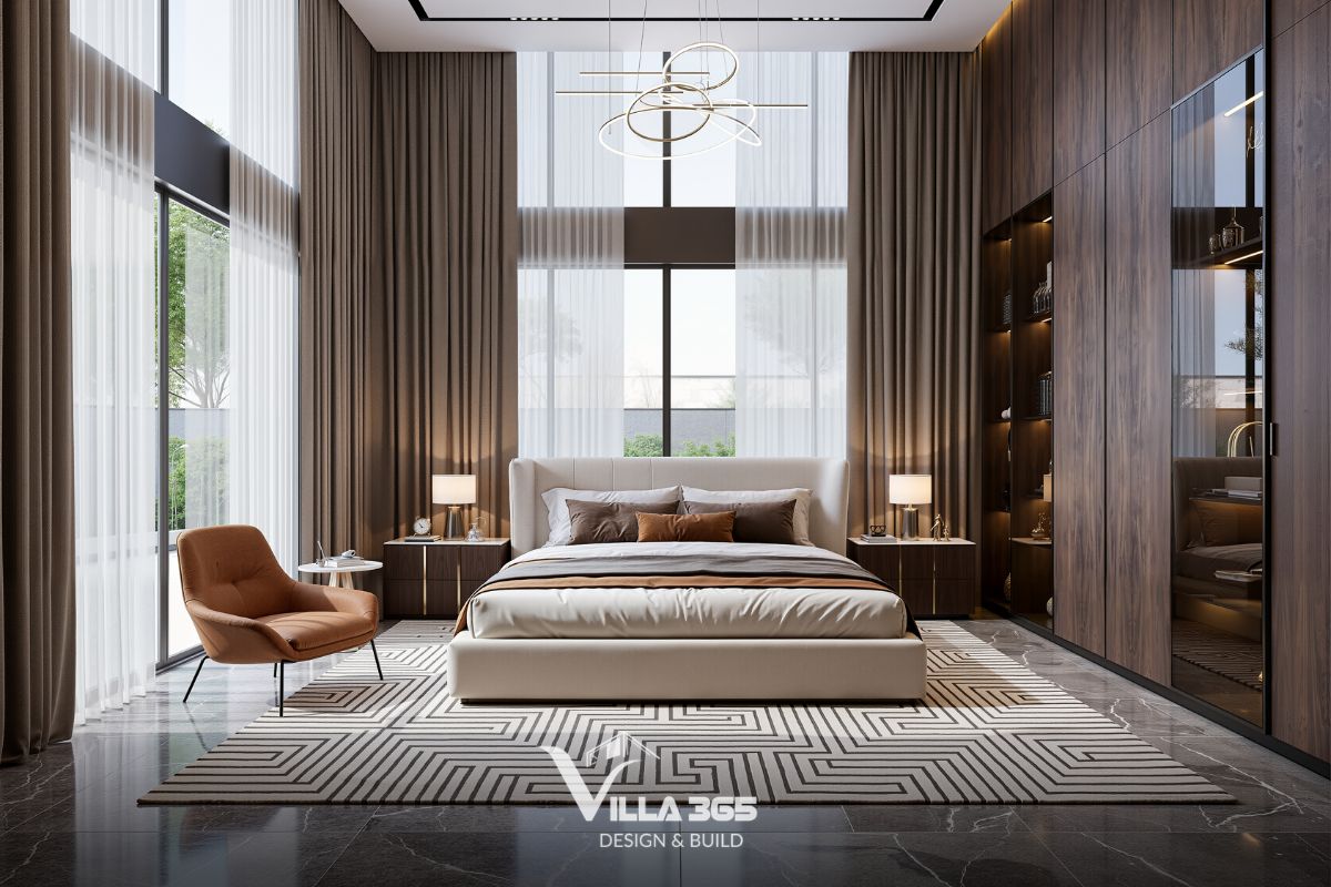 Thiết kế nội thất Breeze Villa – Tối ưu trải nghiệm sống cho gia chủ làm việc tại nhà 9 Từng chi tiết trong phòng ngủ được chắt lọc để đem lại những phút giây nghỉ ngơi trọn vẹn