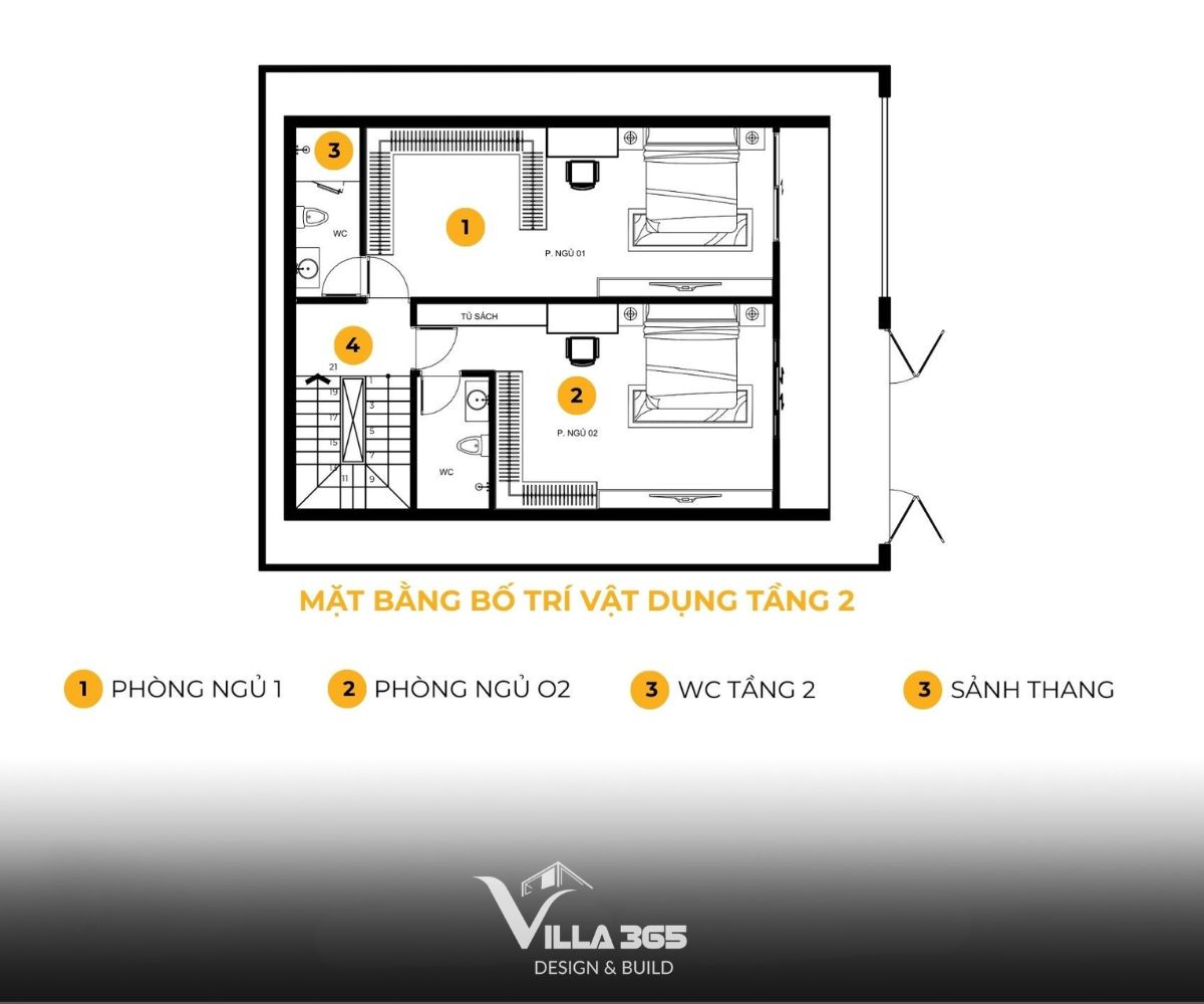 Thiết kế nội thất Nix Villa: Không gian sống lấy cảm hứng từ Reiki 16 Các bản vẽ thiết kế của Nix Villa 2