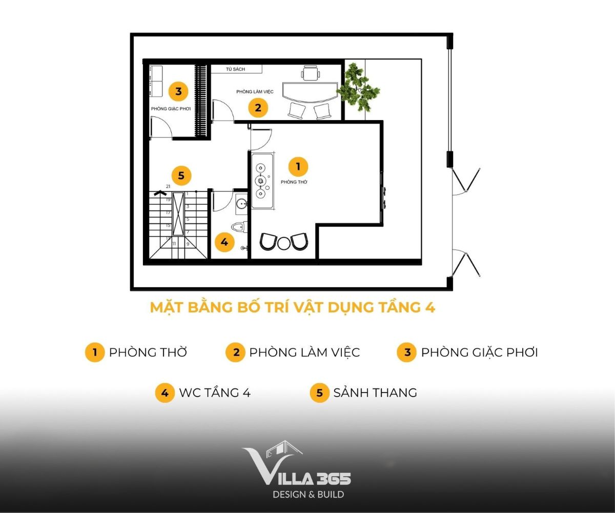 Thiết kế nội thất Nix Villa: Không gian sống lấy cảm hứng từ Reiki 18 Các bản vẽ thiết kế của Nix Villa 4