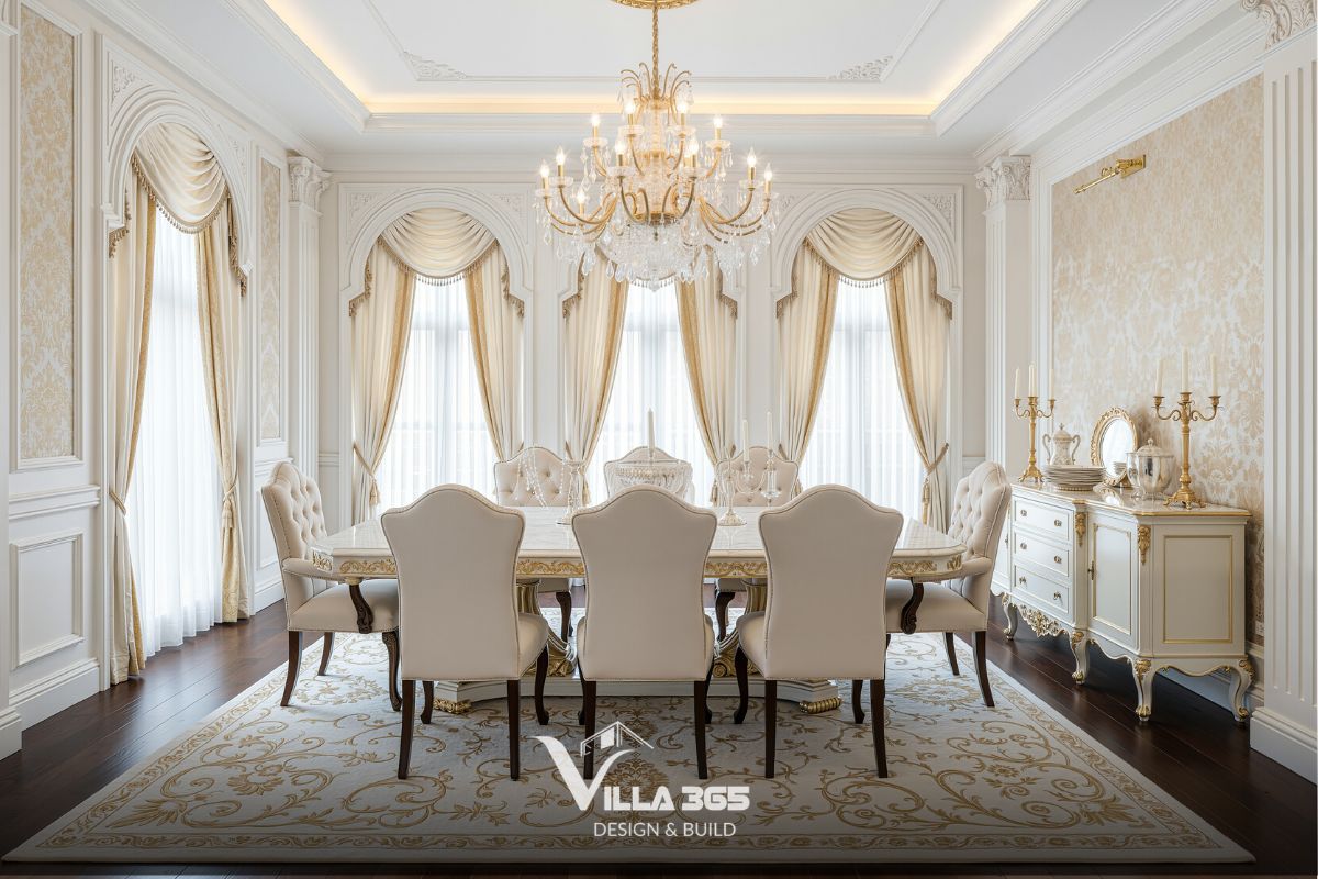 Thiết kế nội thất The Serene Legacy – vun đắp khoảng riêng cho gia đình ba thế hệ 4 Tầng trệt dành cho người lớn tuổi – ưu tiên sự an yên, thuận tiện và kết nối trực tiếp với thiên nhiên