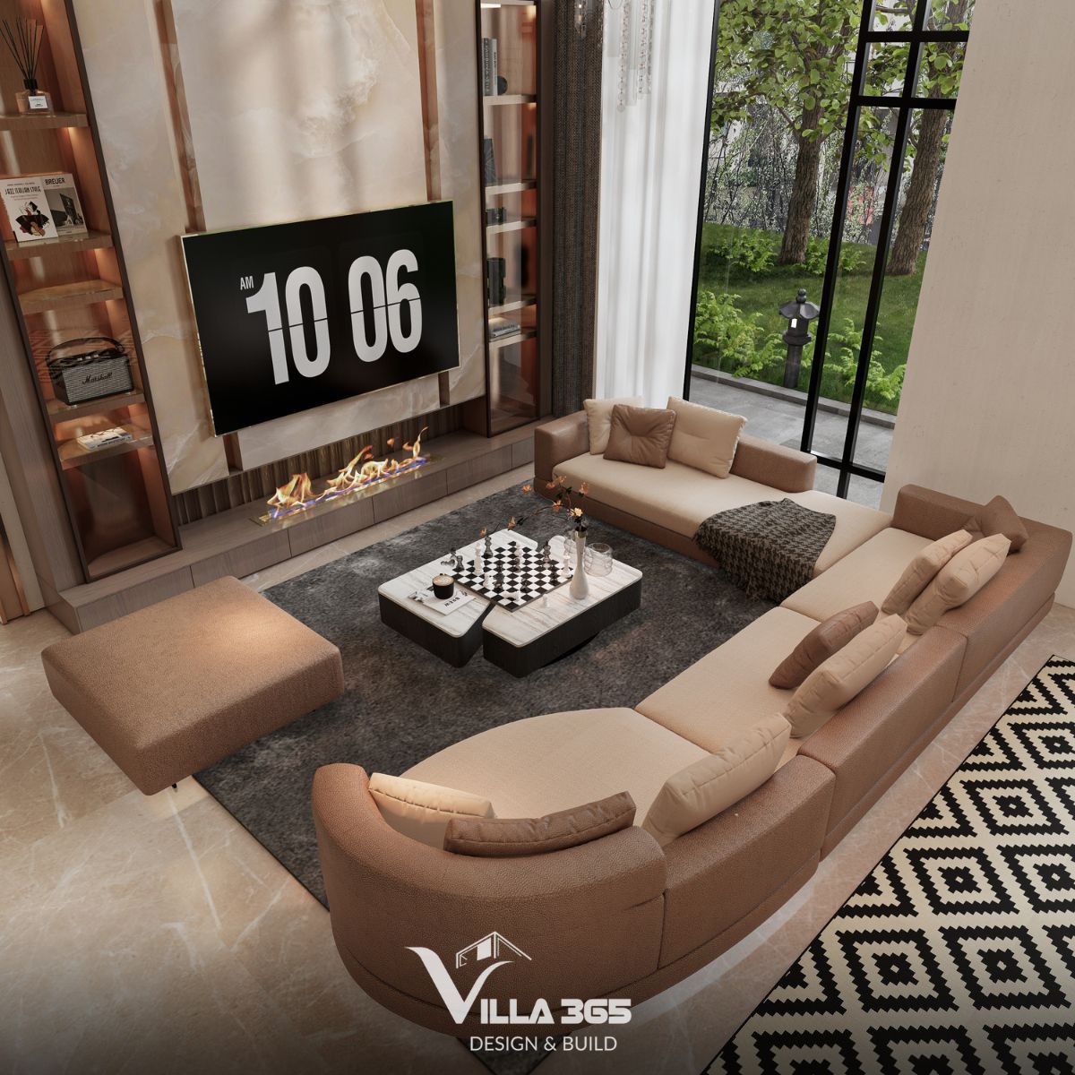 Thiết kế nội thất Timeless Manor – Kiến tạo chốn an trú thượng lưu 3 Không gian sinh hoạt chung được kiến tạo giúp gia chủ tận hưởng sự sang trọng và tiếp đón khách đẳng cấp