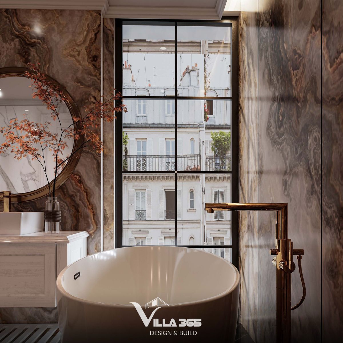 Thiết kế nội thất Timeless Manor – Kiến tạo chốn an trú thượng lưu 14 Phòng tắm cao cấp mang đến trải nghiệm thư giãn như spa ngay trong chính ngôi nhà