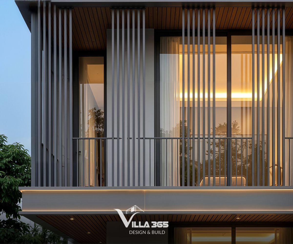 Oasis Villa - Nơi khởi sinh nhịp sống mới cho gia đình trẻ 6 Hệ lam đứng như “lớp vỏ thứ hai” giúp kiểm soát bức xạ, đồng thời duy trì thông gió tự nhiên