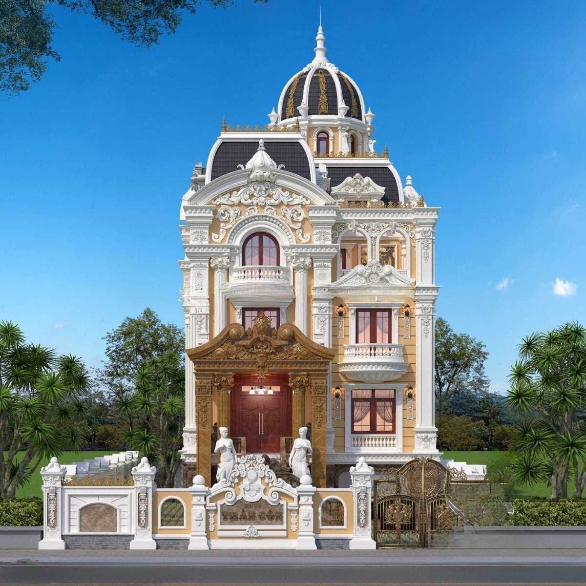 Biệt thự cổ điển châu Âu – biểu tượng xa hoa và quyền lực vượt thời gian  (Ảnh: Sưu tầm)