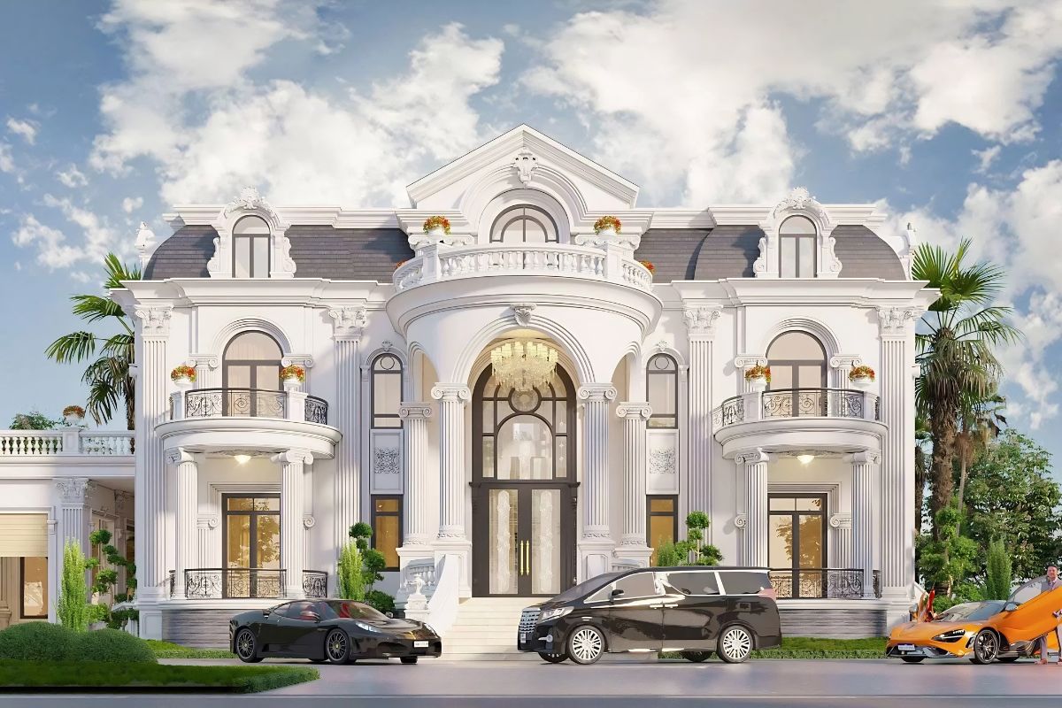 Biệt thự phong cách châu Âu tân cổ điển phù hợp với lối sống hiện đại (Ảnh: Sưu tầm)