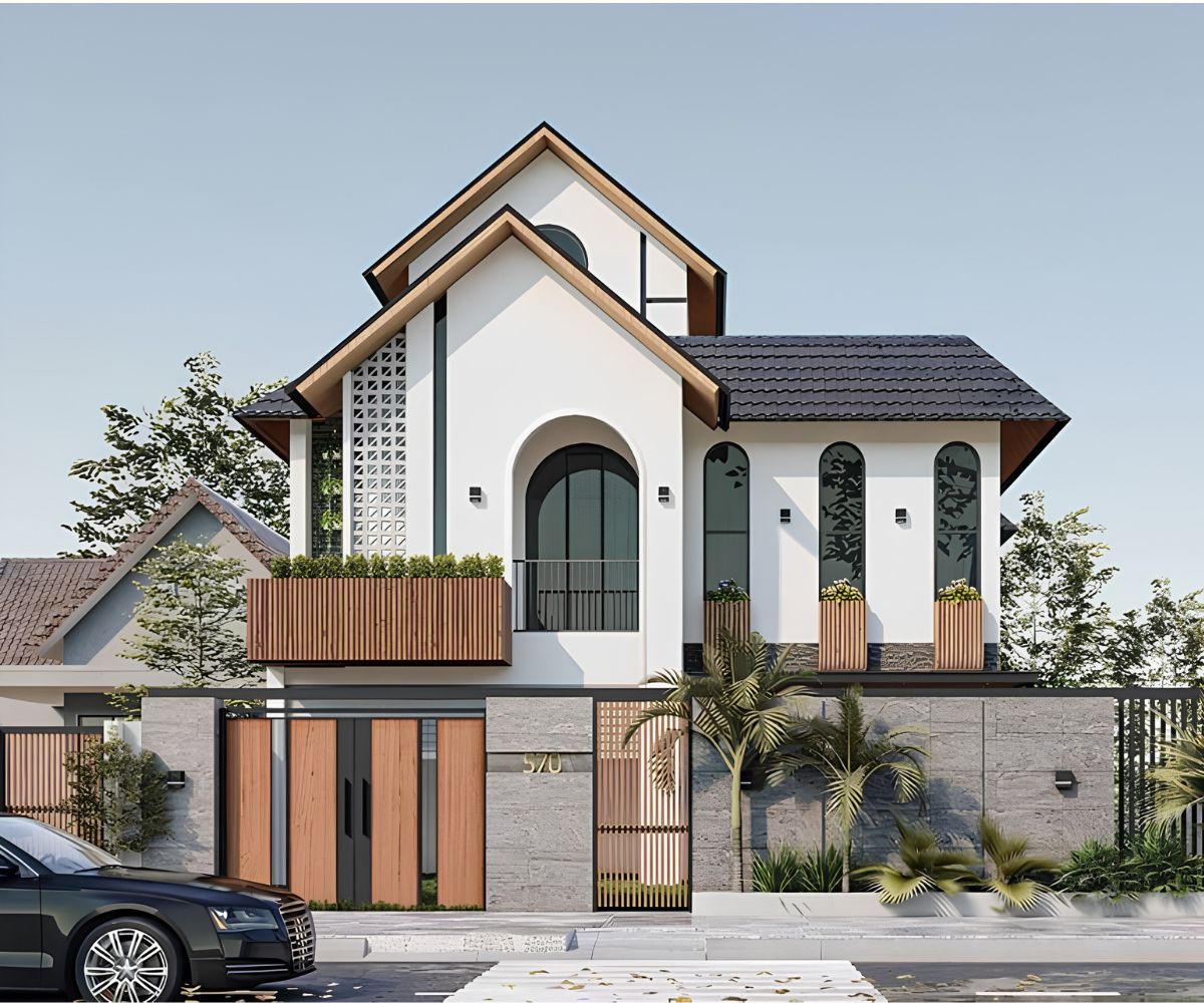 Với nhiều phong cách thiết kế đa dạng cùng khả năng thích nghi tốt với khí hậu Việt Nam, biệt thự 1 trệt 1 lầu mái Thái là một trong những lựa chọn đáng đầu tư nhất hiện nay (Ảnh: Sưu tầm)