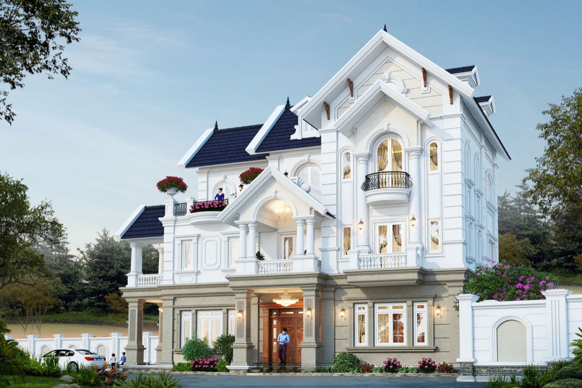 Giữa nhiều xu hướng kiến trúc thay đổi liên tục, biệt thự 1 trệt 2 lầu tân cổ điển vẫn giữ được sức hút nhờ vẻ đẹp trường tồn (Ảnh: Sưu tầm)
