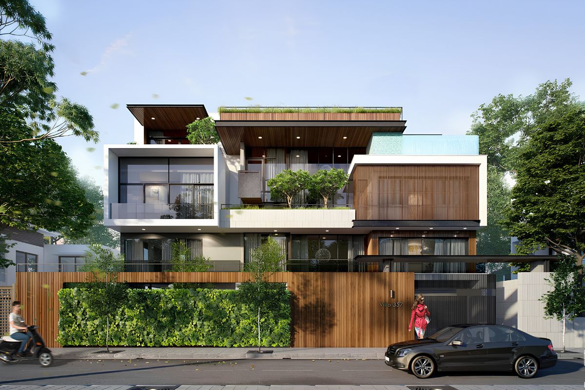 Cây xanh, mặt nước và những khoảng đệm thông thoáng giúp công trình duy trì cảm giác mát mẻ ngay cả trong những ngày nắng nóng (Ảnh: Sưu tầm)