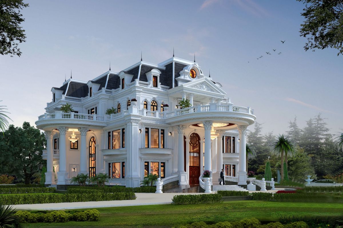 Biệt thự 1 trệt 2 lầu phong cách Châu Âu chinh phục gia chủ bằng sự chỉn chu trong từng đường nét kiến trúc (Ảnh: Sưu tầm)