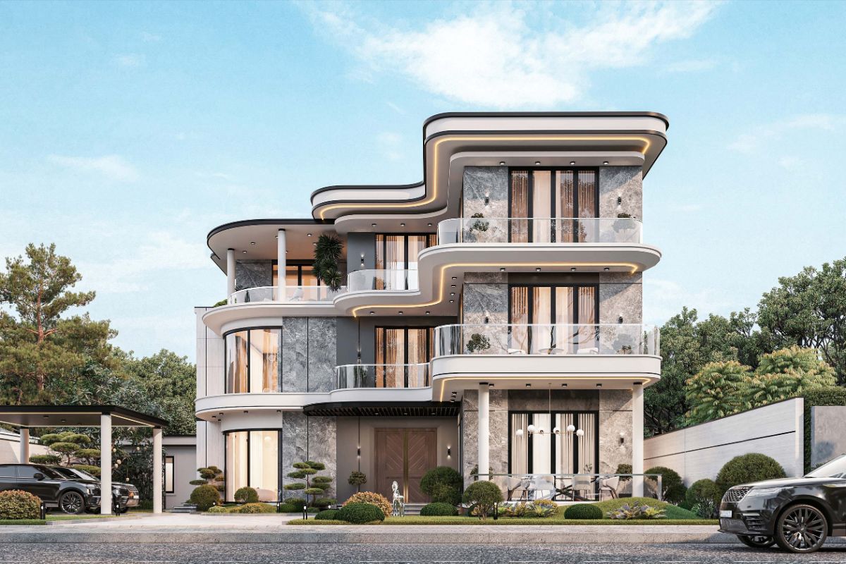 Từ mặt tiền đến cảnh quan, mọi yếu tố trong biệt thự luxury đều được đầu tư kỹ lưỡng để tạo nên trải nghiệm sống đẳng cấp (Ảnh: Sưu tầm)