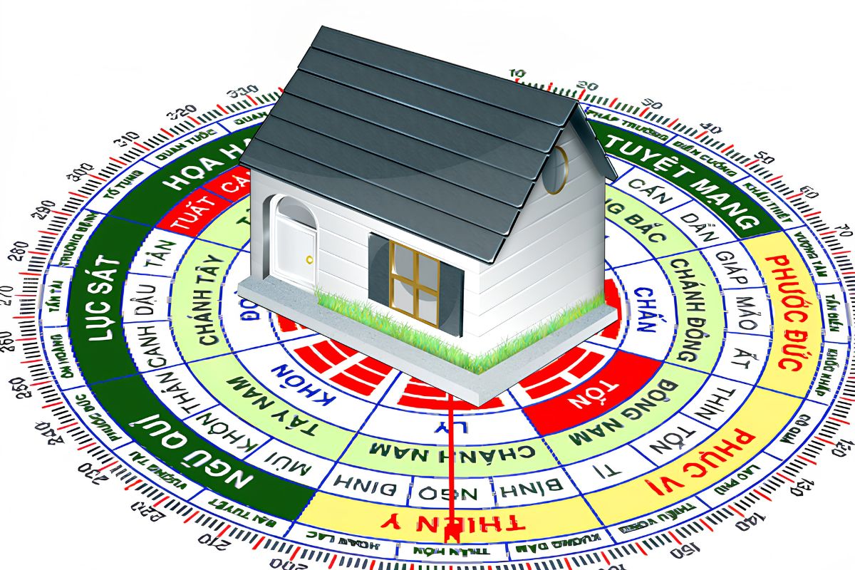 Khi xây biệt thự 1 trệt 2 lầu, hướng nhà, vị trí bếp, phòng thờ và cầu thang cần được tính toán hài hòa để tối ưu công năng, ánh sáng và sự an tâm cho gia chủ (Ảnh: Sưu tầm)