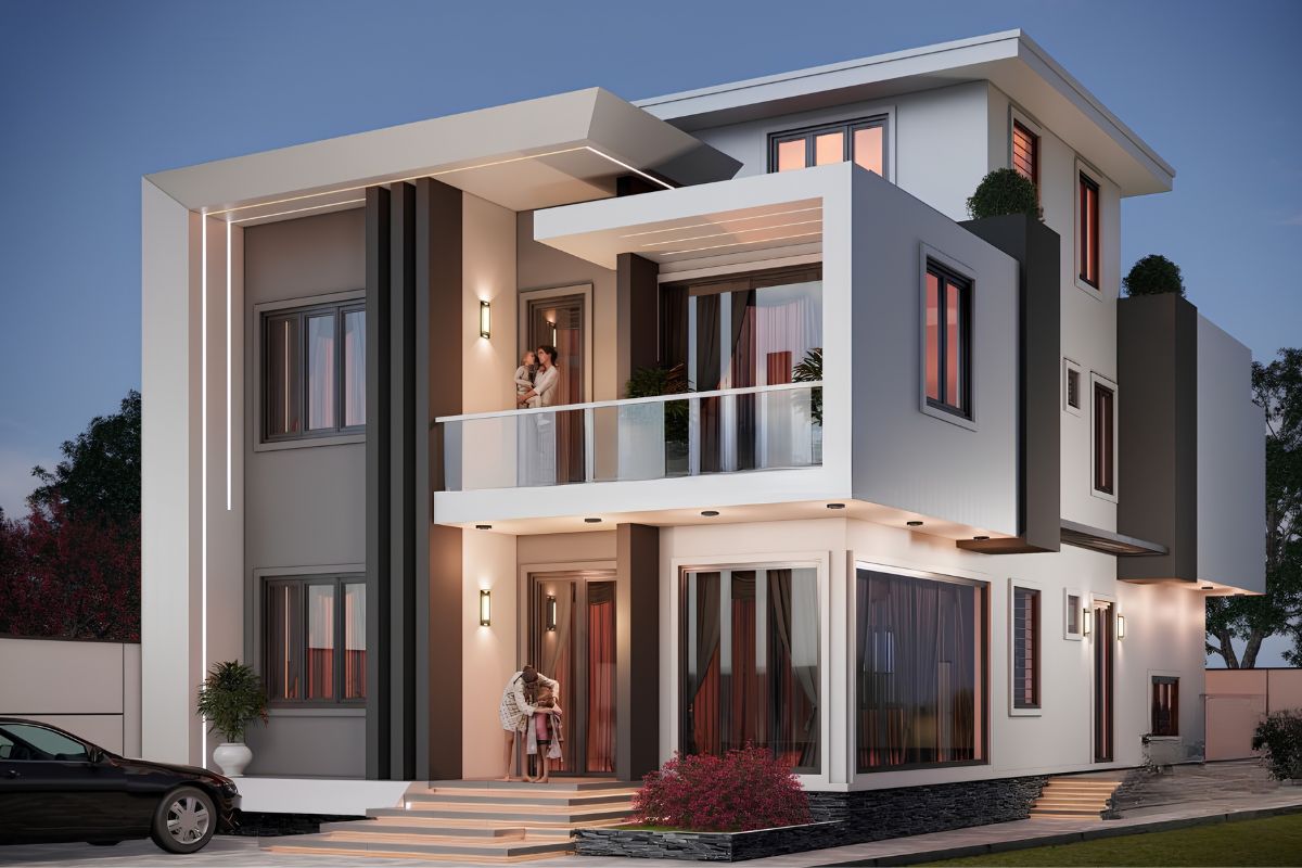 Mẫu biệt thự 2 tầng 1 tum đẹp 2026: Xu hướng thiết kế & báo giá trọn gói 3 Để đảm bảo độ bền lâu dài, quá trình thiết kế và thi công biệt thự 2 tầng 1 tum cần đặc biệt chú trọng đến giải pháp chống thấm và tính toán kết cấu chịu lực (Ảnh: Sưu tầm)