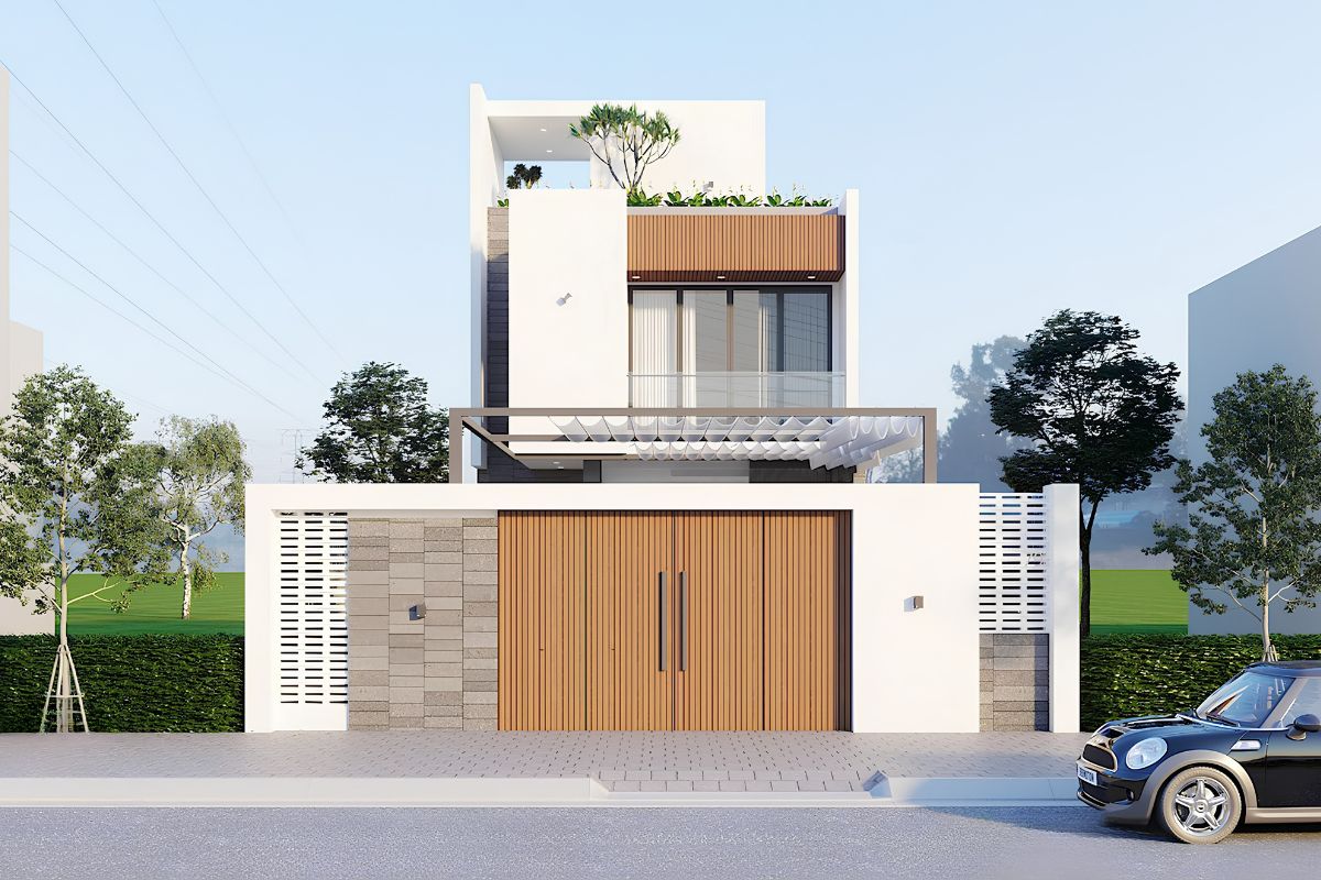 Mẫu biệt thự 2 tầng 1 tum đẹp 2026: Xu hướng thiết kế & báo giá trọn gói 26 Kiến trúc mở giúp công trình trở nên rộng rãi và thông thoáng hơn thực tế (Ảnh: Sưu tầm)