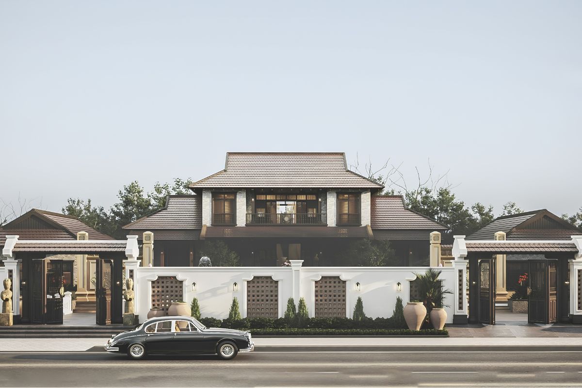 Khám phá những mẫu biệt thự 2 tầng phong cách Indochine mang vẻ đẹp giao thoa giữa kiến trúc Pháp và văn hóa Á Đông, xu hướng được nhiều gia chủ yêu thích năm 2026 (Ảnh: Sưu tầm)