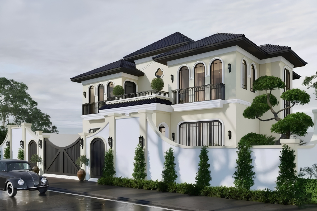 Giải pháp này đặc biệt phù hợp với các biệt thự Đông Dương 2 tầng trong đô thị (Ảnh: Sưu tầm)