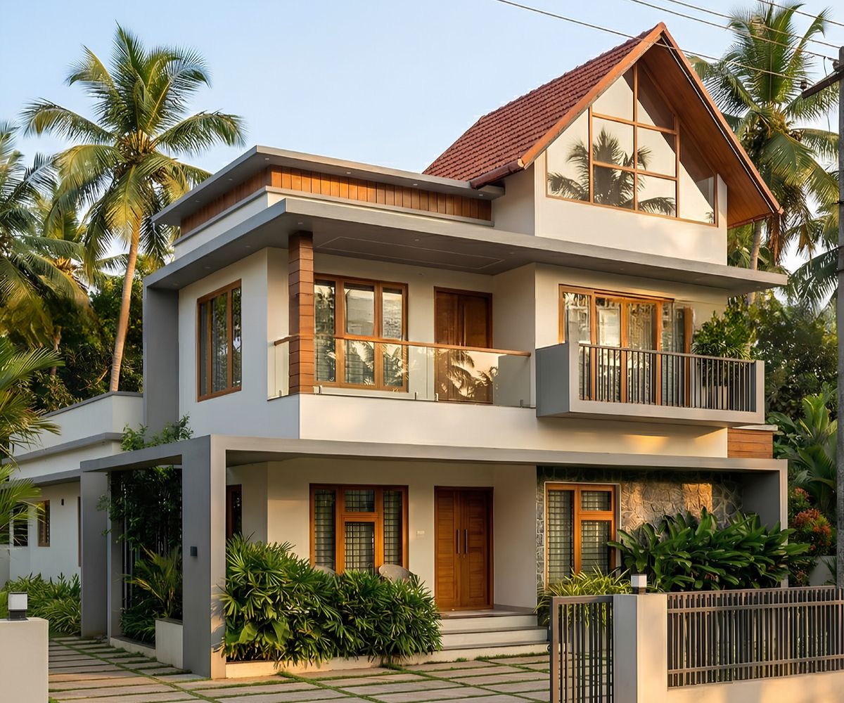 Mặt tiền 10m là kích thước lý tưởng để kết hợp mái Nhật, mái Thái và sân vườn xanh mát (Ảnh: Sưu tầm)