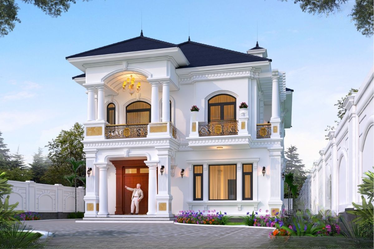 Sự kết hợp giữa mái Nhật và sân vườn mang đến không gian sống mang hơi hướng nghỉ dưỡng (Ảnh: Sưu tầm)
