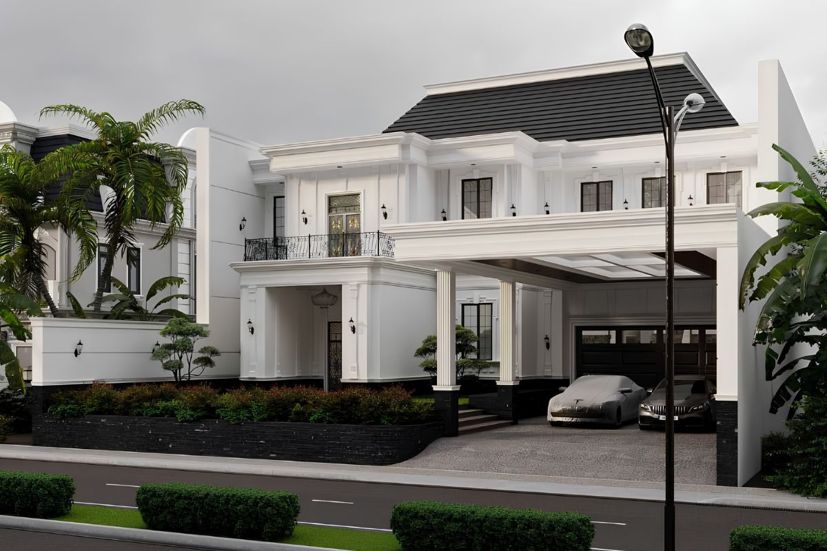 Hệ cột và phào chỉ được tiết chế hợp lý để giữ sự tinh tế cho tổng thể công trình (Ảnh: Sưu tầm)