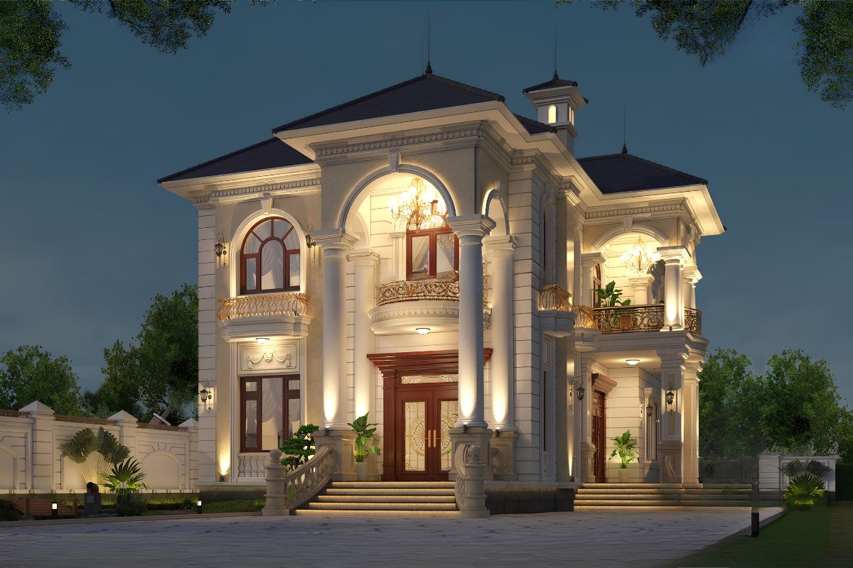 Đây là lựa chọn phù hợp cho những gia chủ yêu thích một villa mặt tiền 12m sang trọng (Ảnh: Sưu tầm)