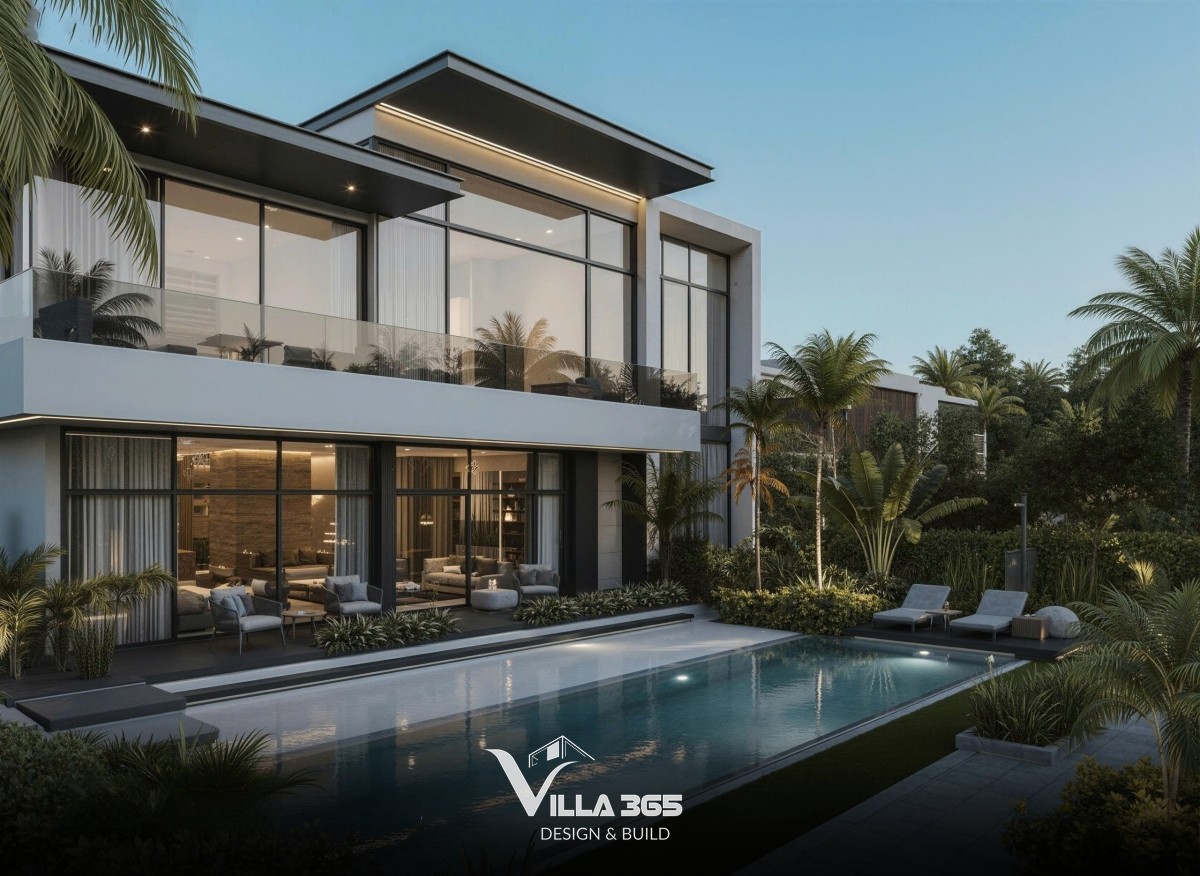 Những tiện ích như hồ bơi hay phòng giải trí giúp nâng tầm trải nghiệm sống trong biệt thự luxury 2 tầng 