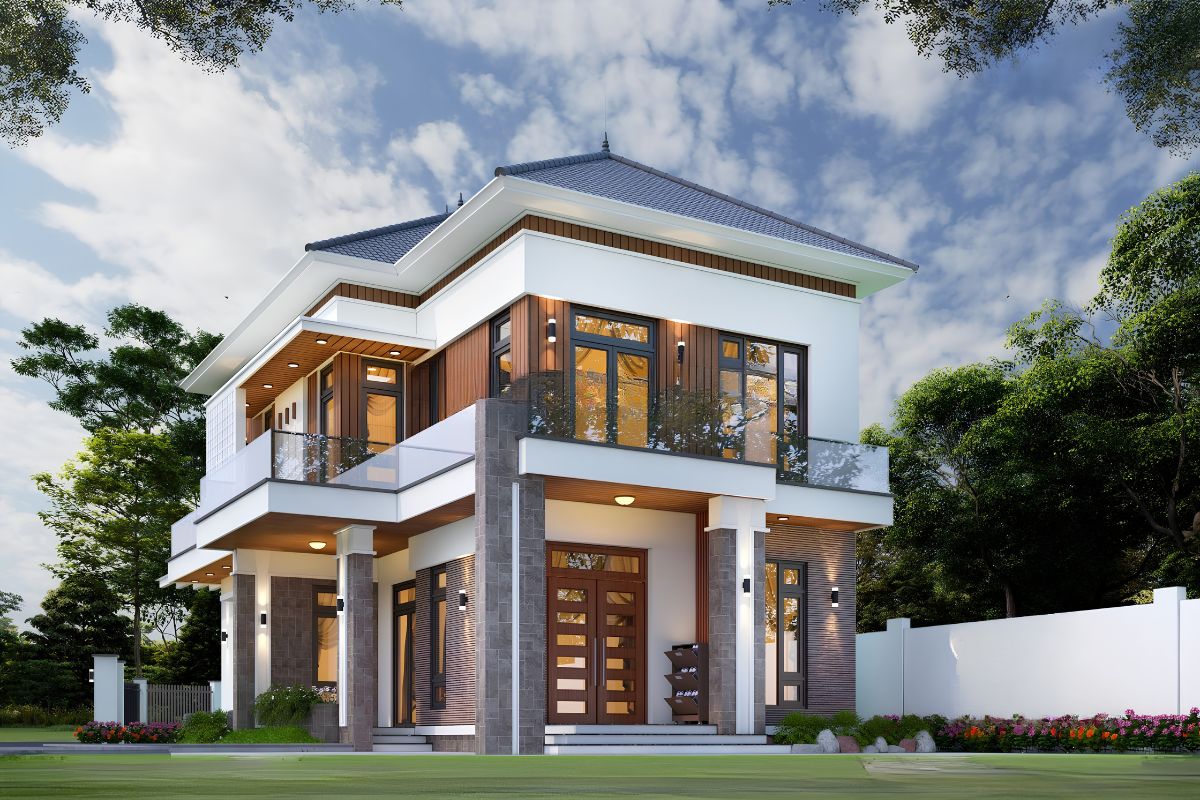 Mái Nhật ghi điểm nhờ vẻ đẹp thanh thoát và khả năng thích nghi tốt với khí hậu Việt Nam (Ảnh: Sưu tầm)